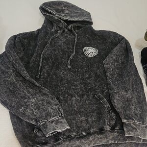 Men's The Darkside Jiu Jitsu Black Acid Wash Hoodie